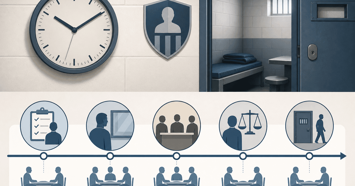 PACE Code C detention review timeline at police custody