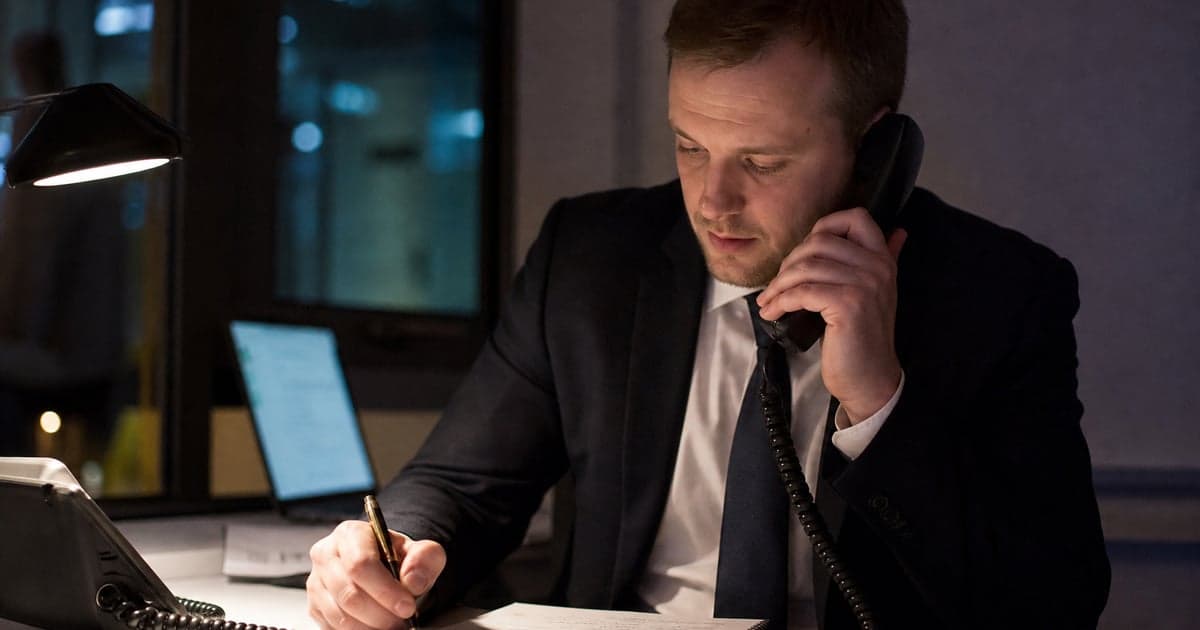 Police station representative providing telephone advice in a custody case