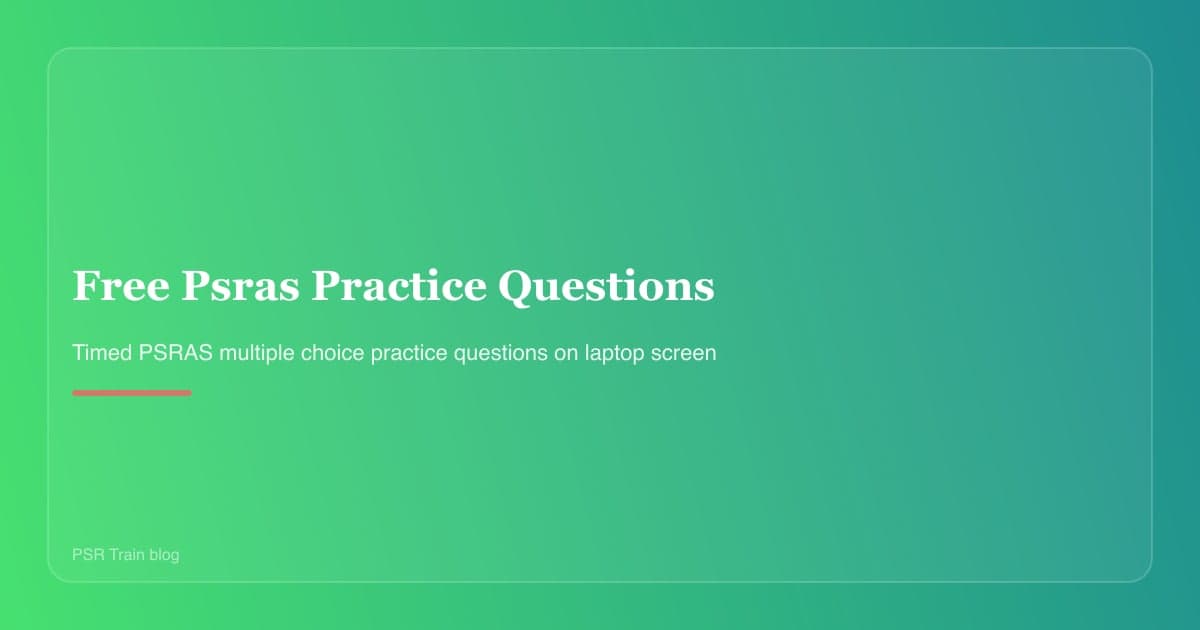 Free PSRAS-style practice questions with worked explanations for police station representatives